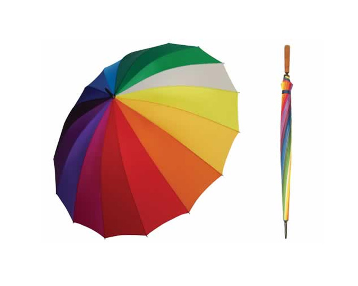 01. Shelta Rainbow Umbrella, 16 Colours in one umbrella